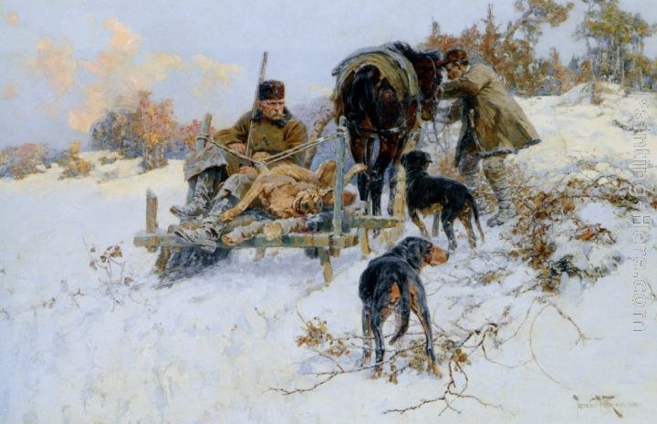 Jaroslav Fr. Julius Vesin After the hunt